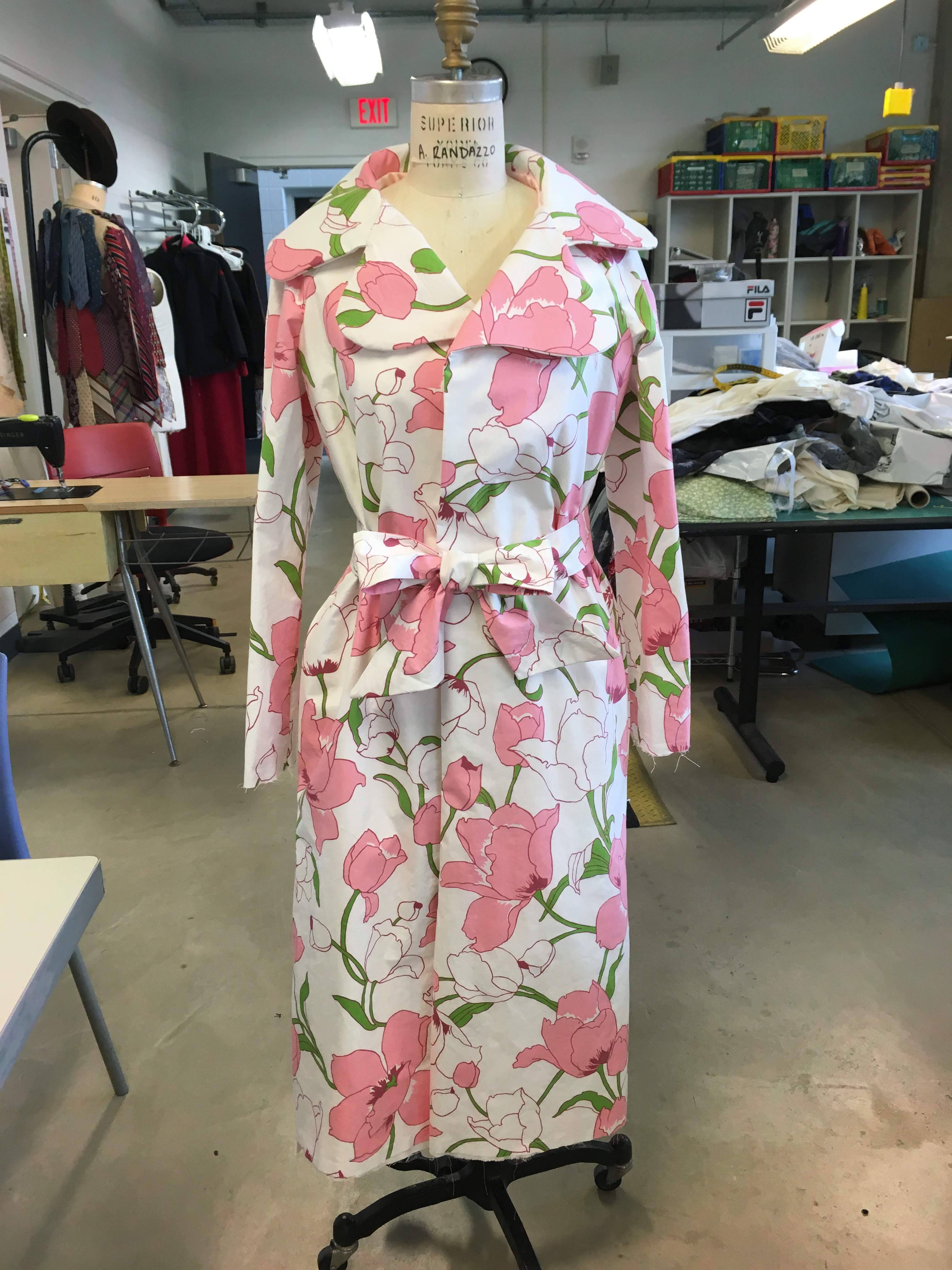 Audrey pink floral coat Little shop of horrors costume