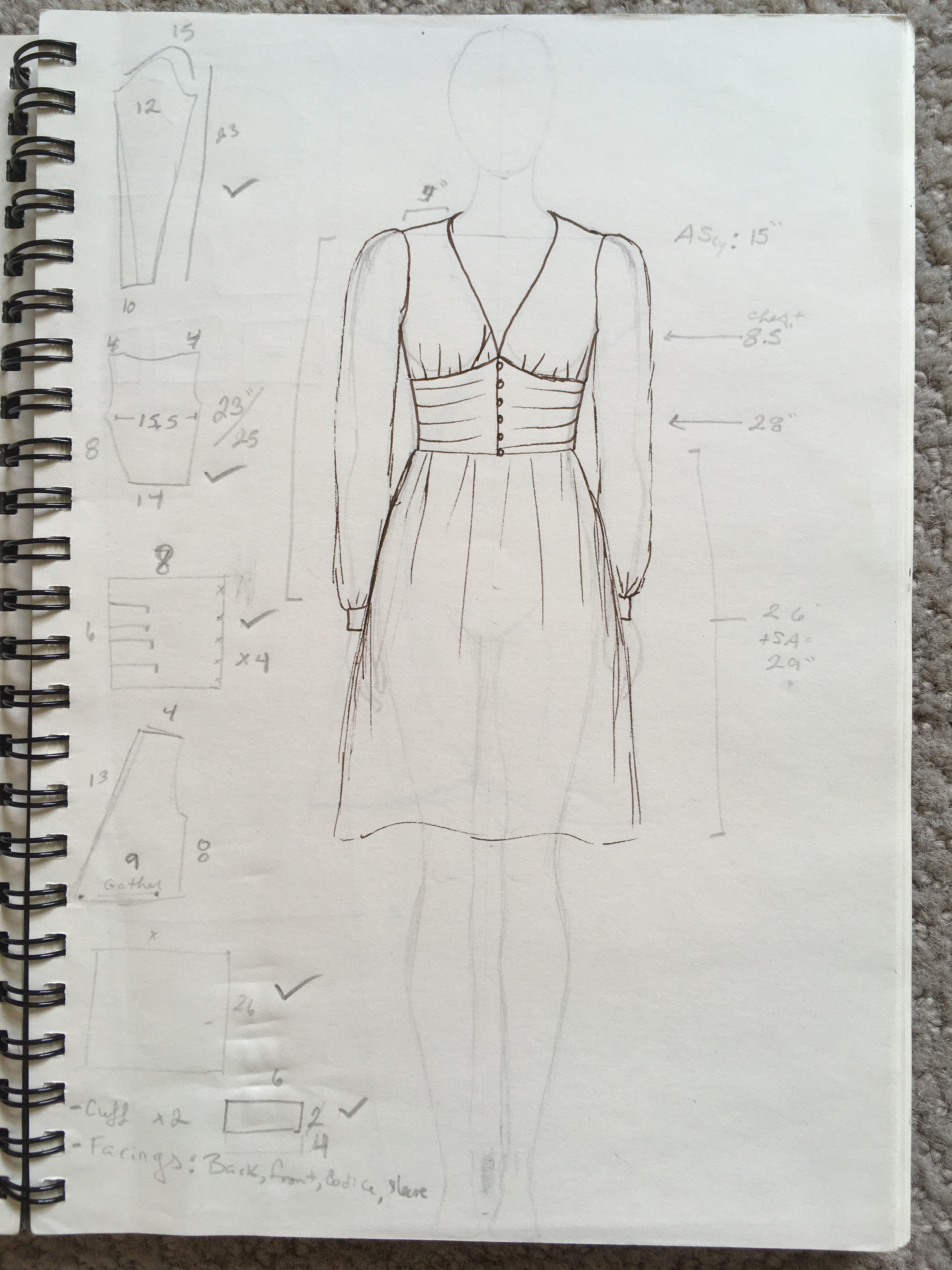 custom dress sketch
