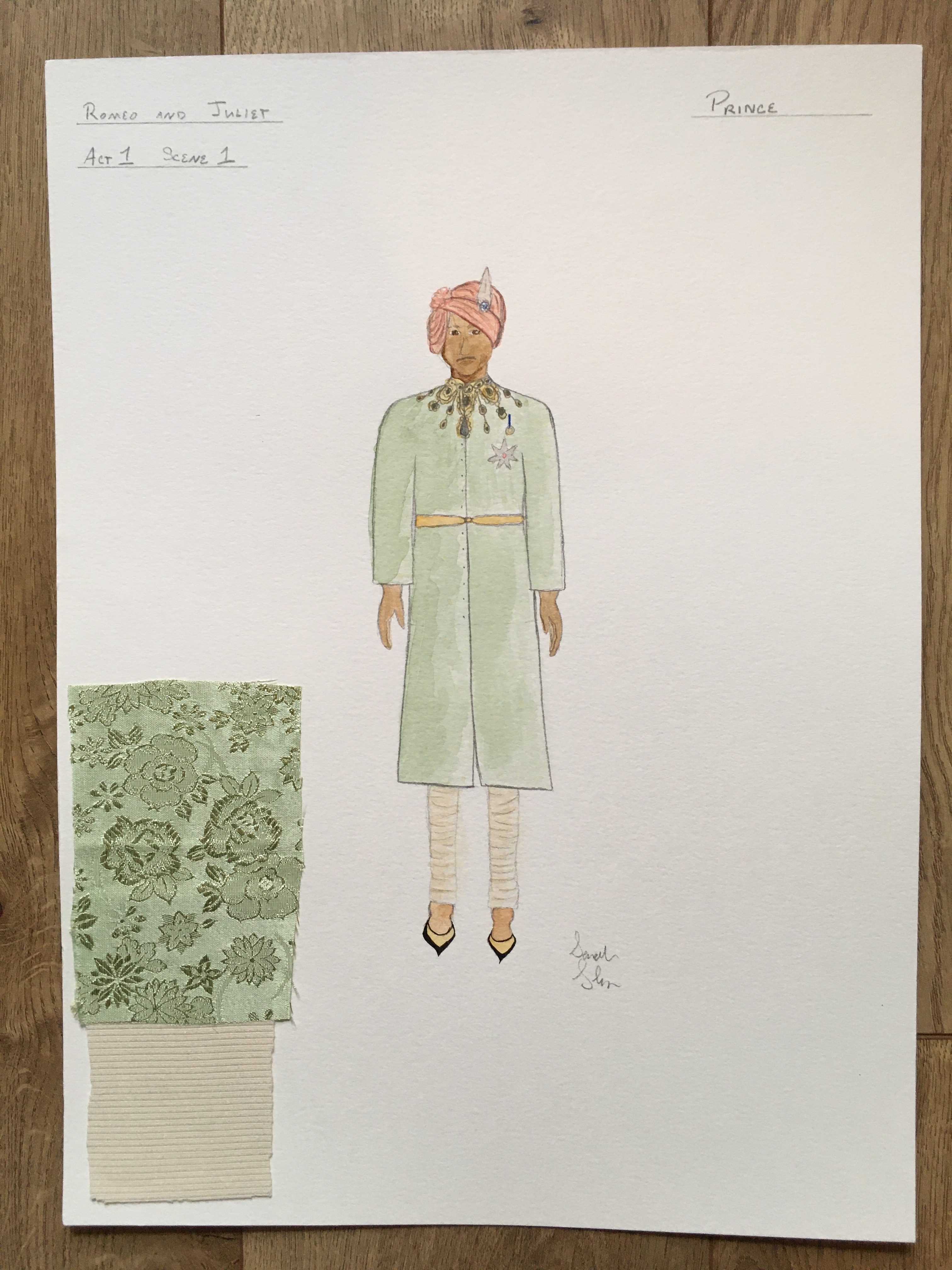 Romeo and Juliet prince costume design