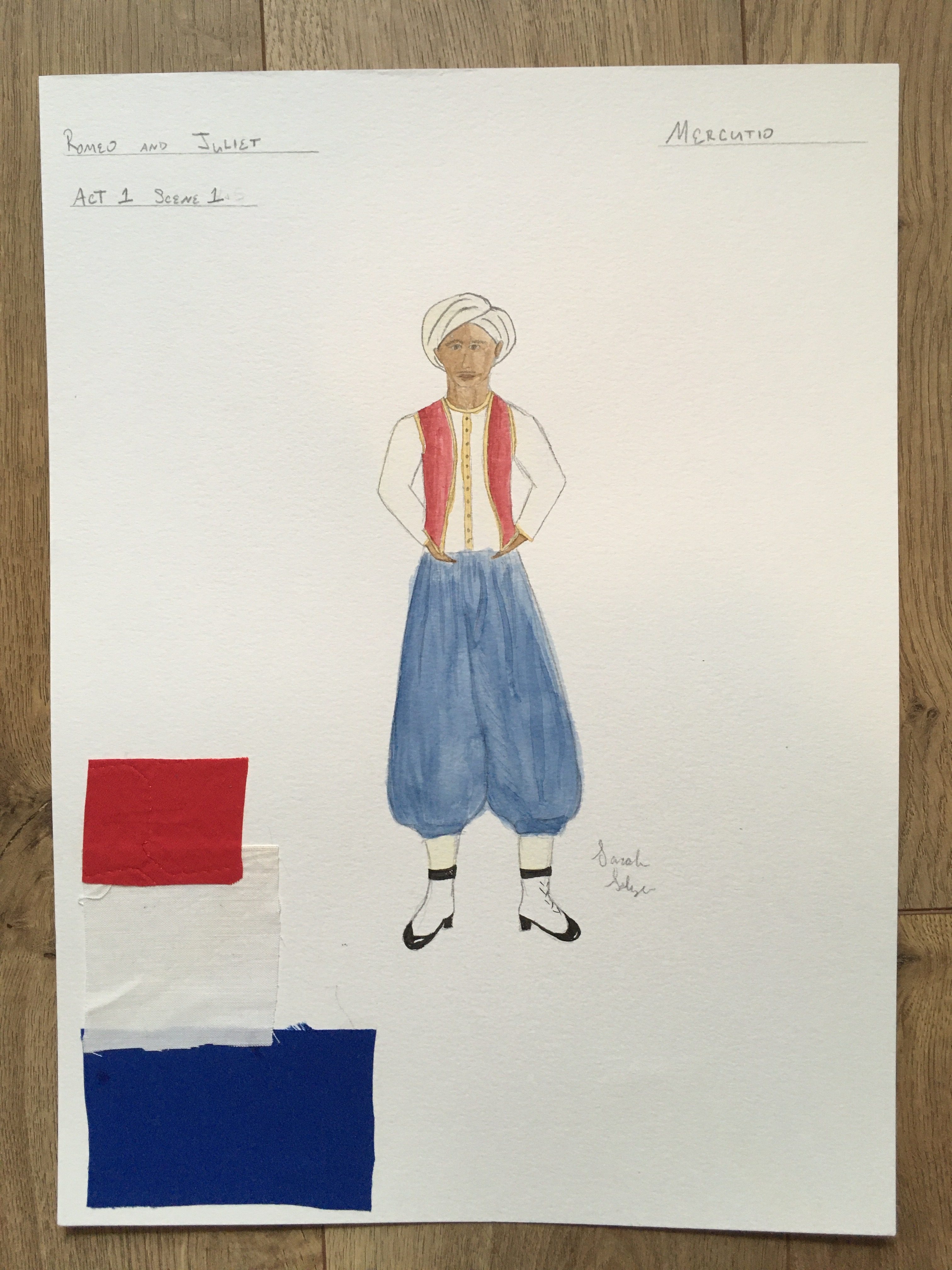 Romeo and Juliet mercutio costume design