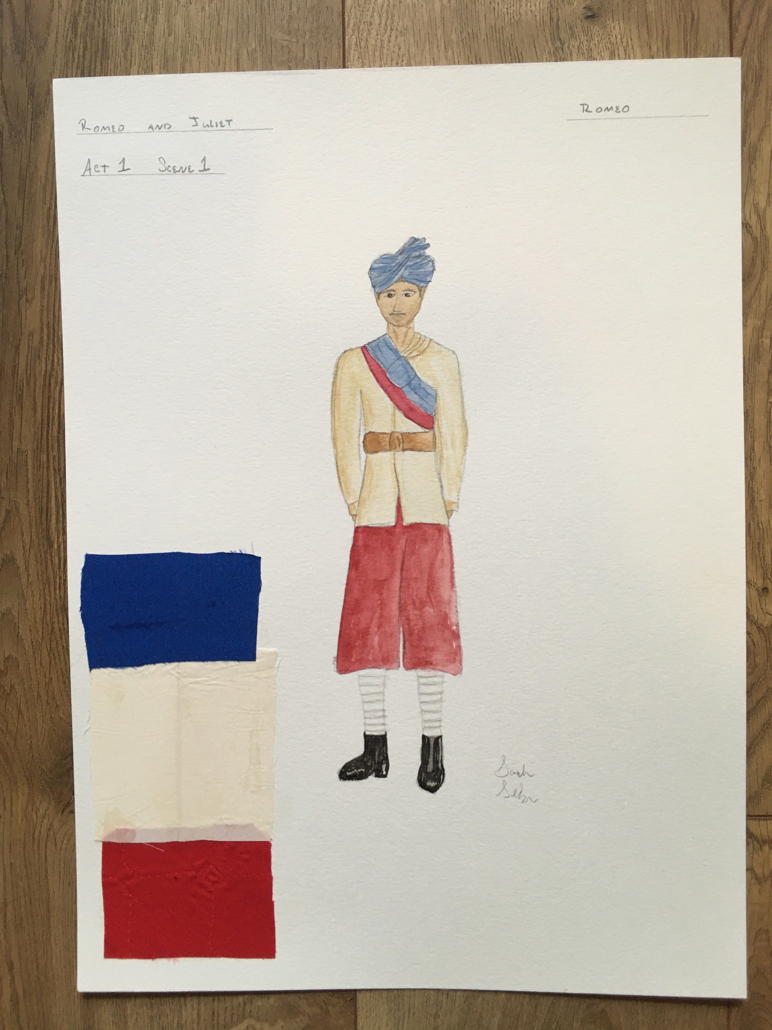 Romeo and Juliet romeo costume design