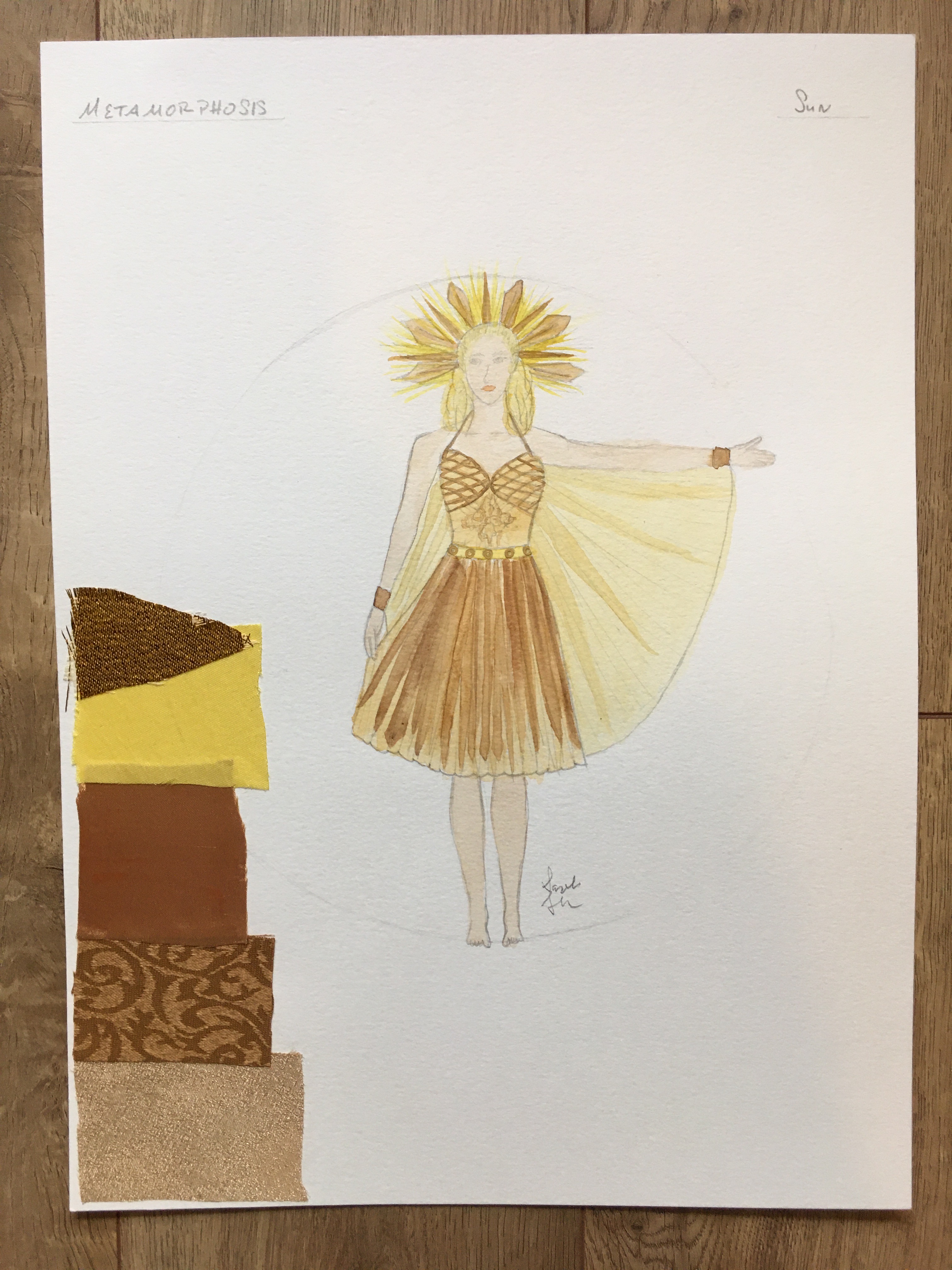 metamorphosis sun costume design