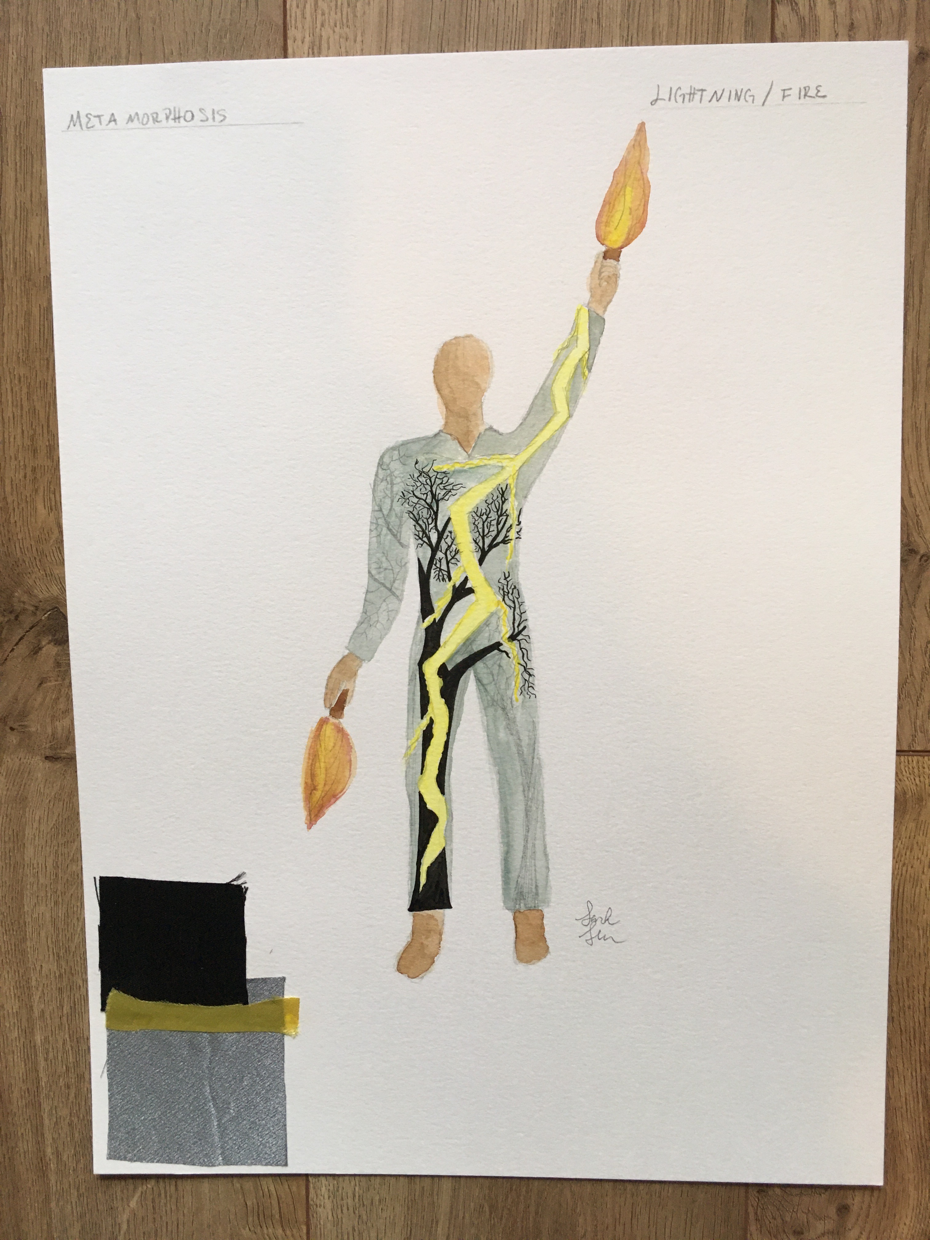 metamorphosis lightning costume design