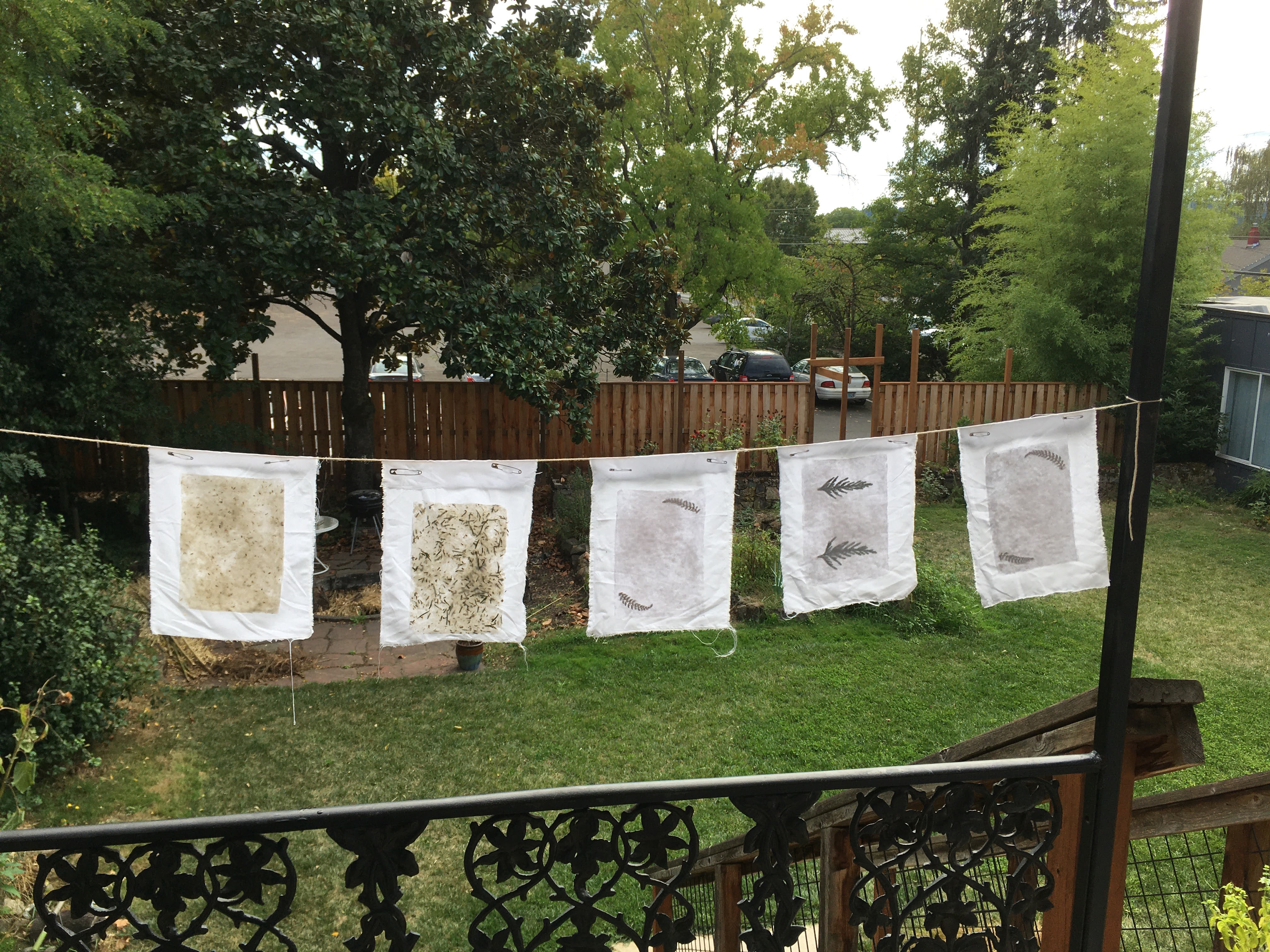 handmade paper drying